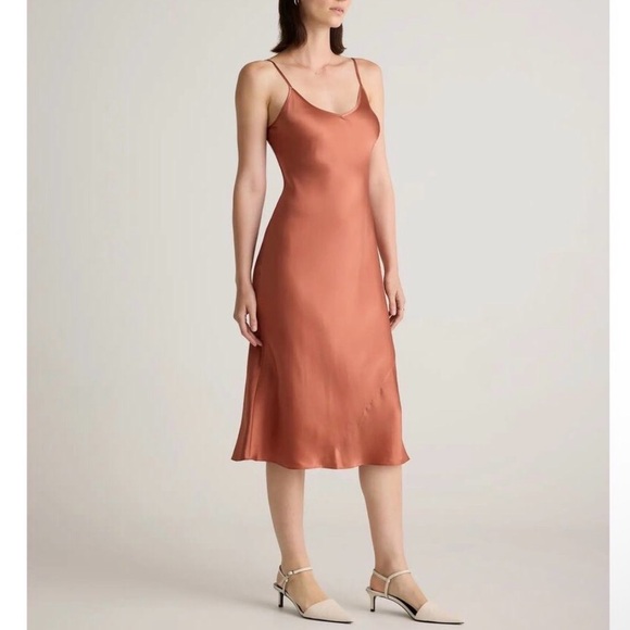 Quince Dresses & Skirts - Quince Washable Silk Slip Dress in Rose Powder, Size S